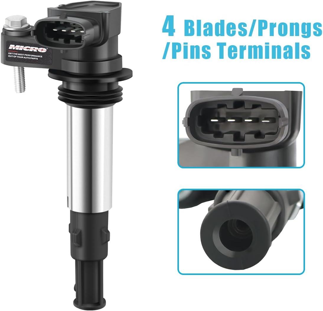 Micro Set of 6 Ignition Coil Pack for 2.8 3.6 V6 2004-2009 Cadillac CTS STS SRX Chevy Traverse Buick Enclave LaCrosse Rendezvous Saab 9-3 GMC Acadia Saturn Outlook UF375