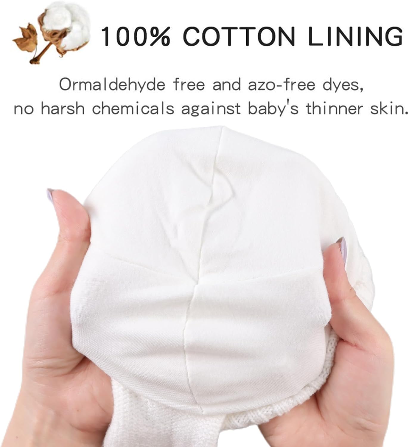 JANGANNSA Cute Knitted Boys Girls Christmas Beanie Warm Earflap Winter Hat Infant Toddler Baby Beanie - Image 4