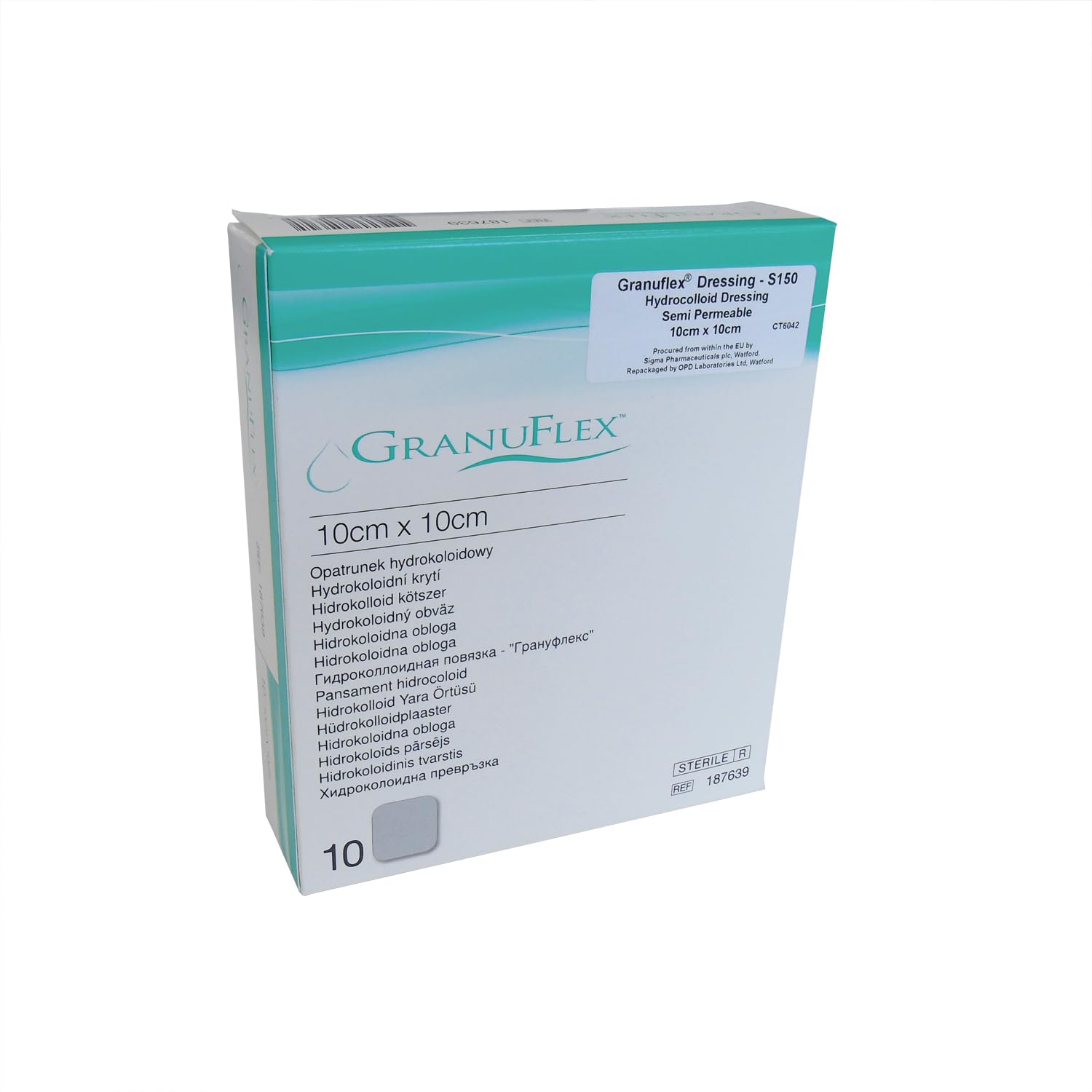 Granuflex Dressing - Square - 10cm x 10cm (x10)