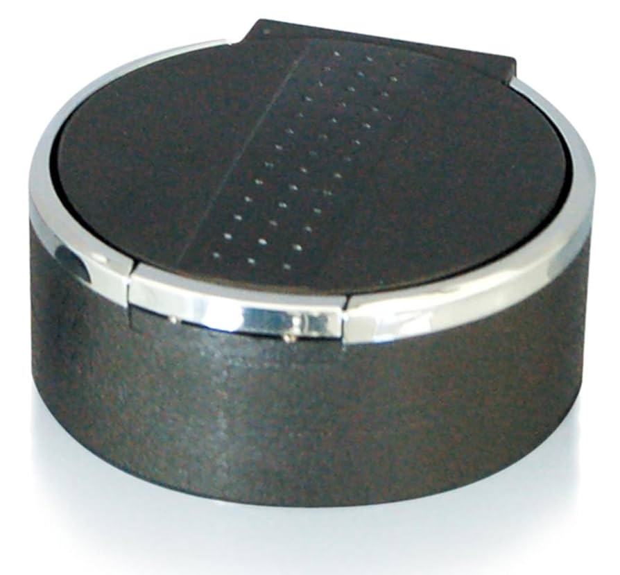 Amazon | カシムラ 置き型灰皿/革シボ×メッキ AK-102 | 灰皿