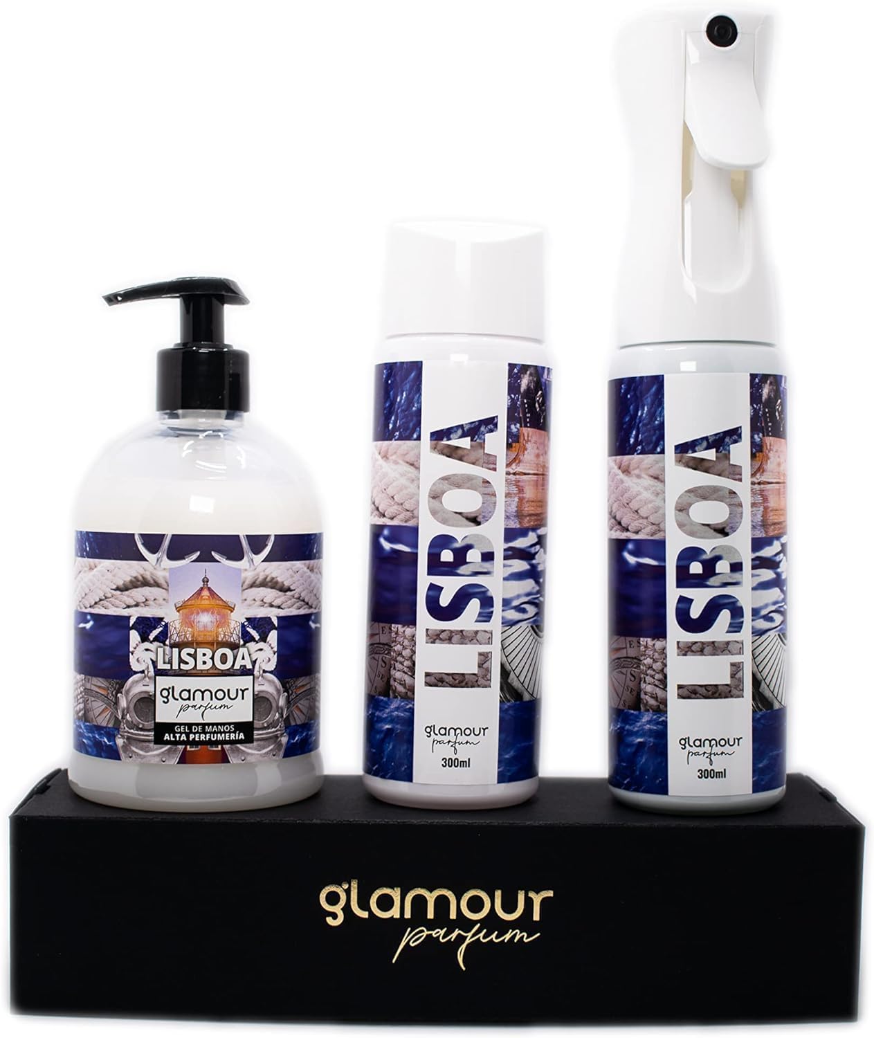 GLAMOUR PARFUM Lissaba, complete set, luchtverfrisser voor thuis, herbruikbaar, met navullingen, hoge concentratie essentie