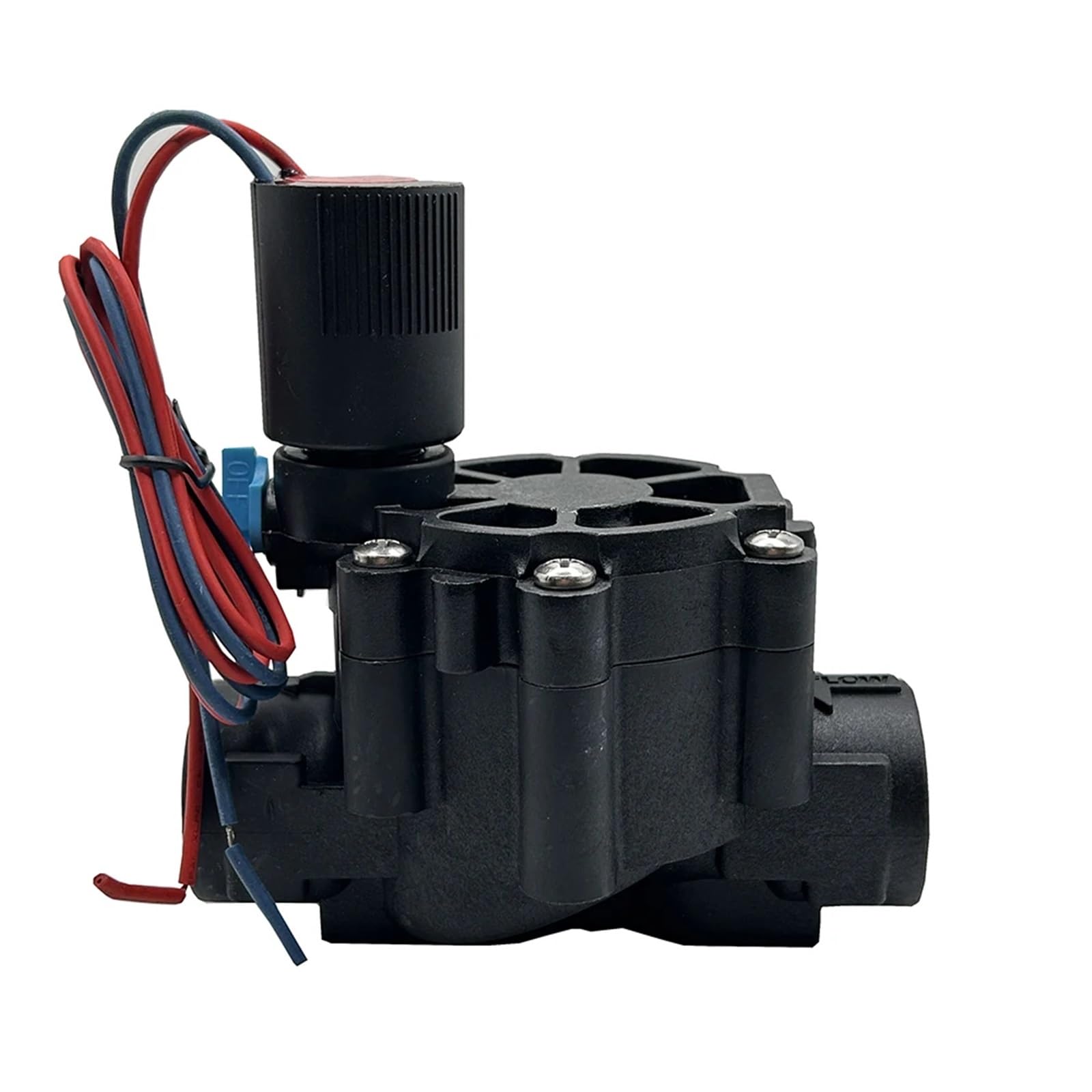 IPNDKBFL 3/8" 1/2" 3/4" 1" Normally Closed Solenoid Valve Water 220V 12V 24V Nylon For Farm Garden Landscape Irrigation(24VDC,0.5 Inch)