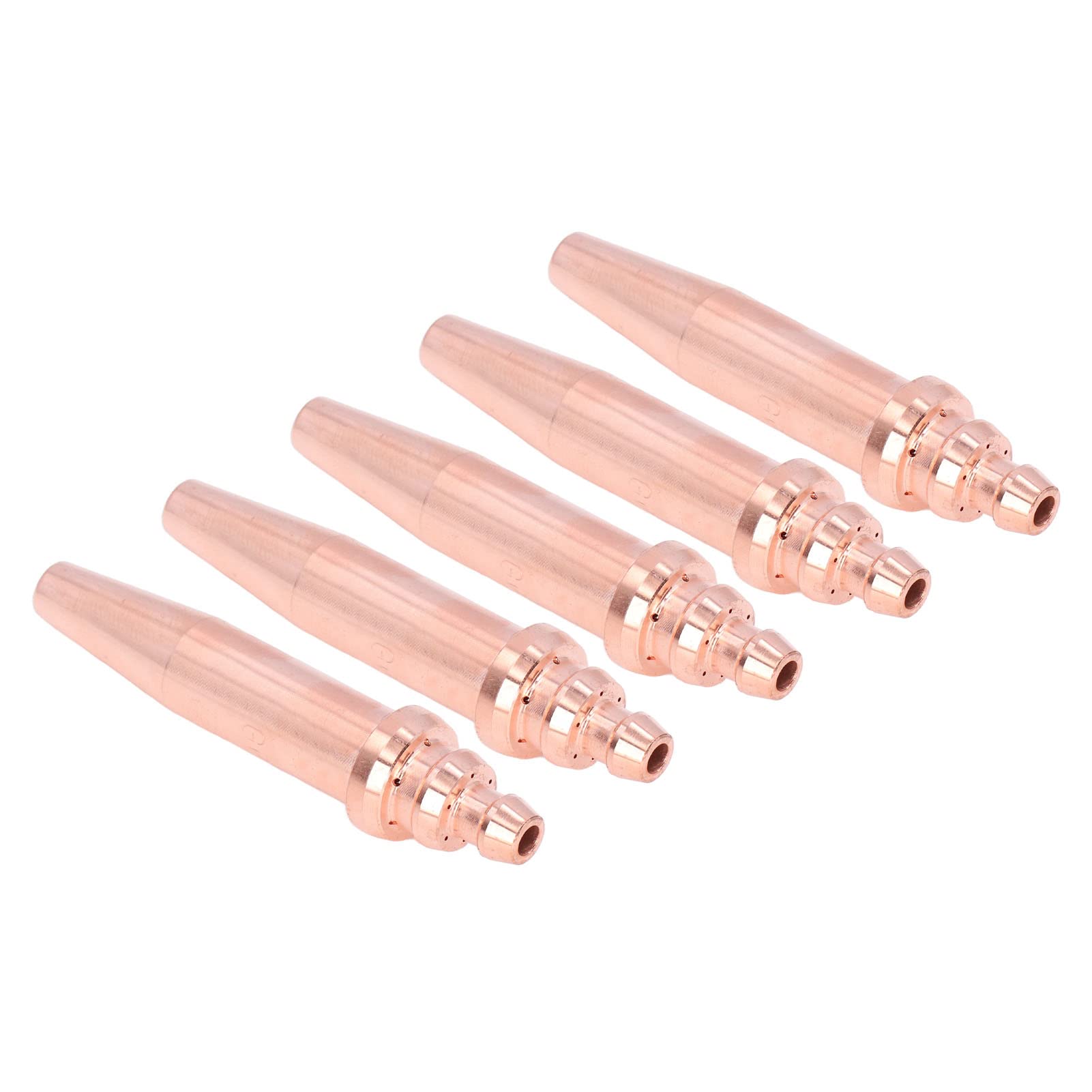 G02?0 Acetylene Cutting Torch Tips 1.0mm Aperture 5Pcs, Isobaric Cutting Nozzles for Efficient Flame Cutting