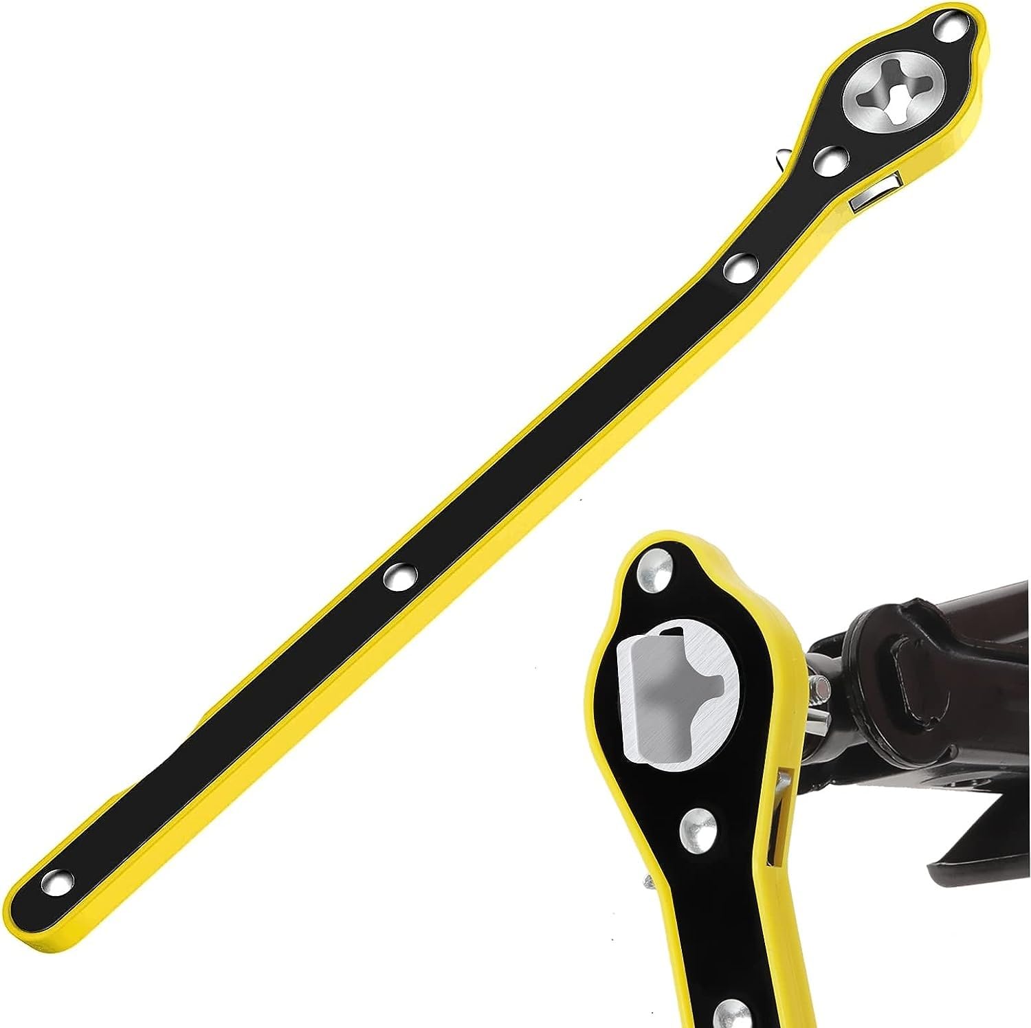 YANCI® Universal Ratchet Wrench Jack Car 360° Swivel Labor-Saving Scissor Jack Lift Speed Handle Tool, Tire Wheel Lug Handle