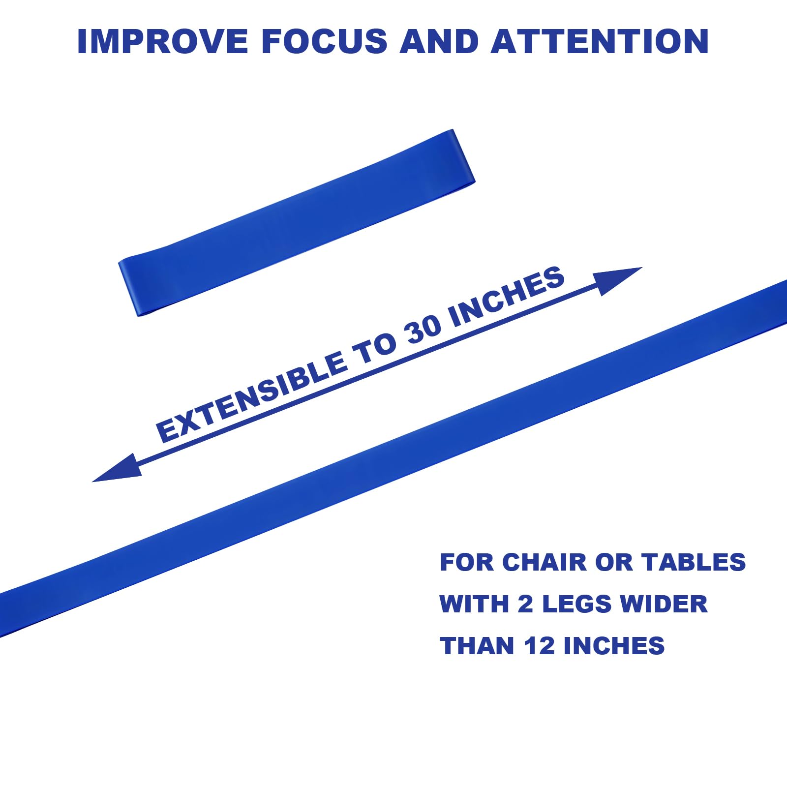 3 Pack ADHD Tools for Kids, Chair Bands for Kids with Fidgety Feet,Improve Focus & Reduce Restlessness,Suitable for Desks and Chairs in Autism Classrooms and Homes Must Haves - Image 3