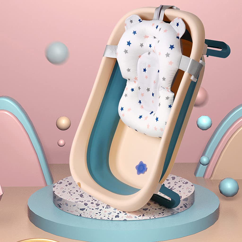 GroßEr Baby-Badewannen UnabhäNgiger Sitz Faltbare, Langlebige Badewanne Mit GroßEr RüCkenlehne Large Das Baby Kann Sich Hinlegen Und Im Badeeimer Sitzen C