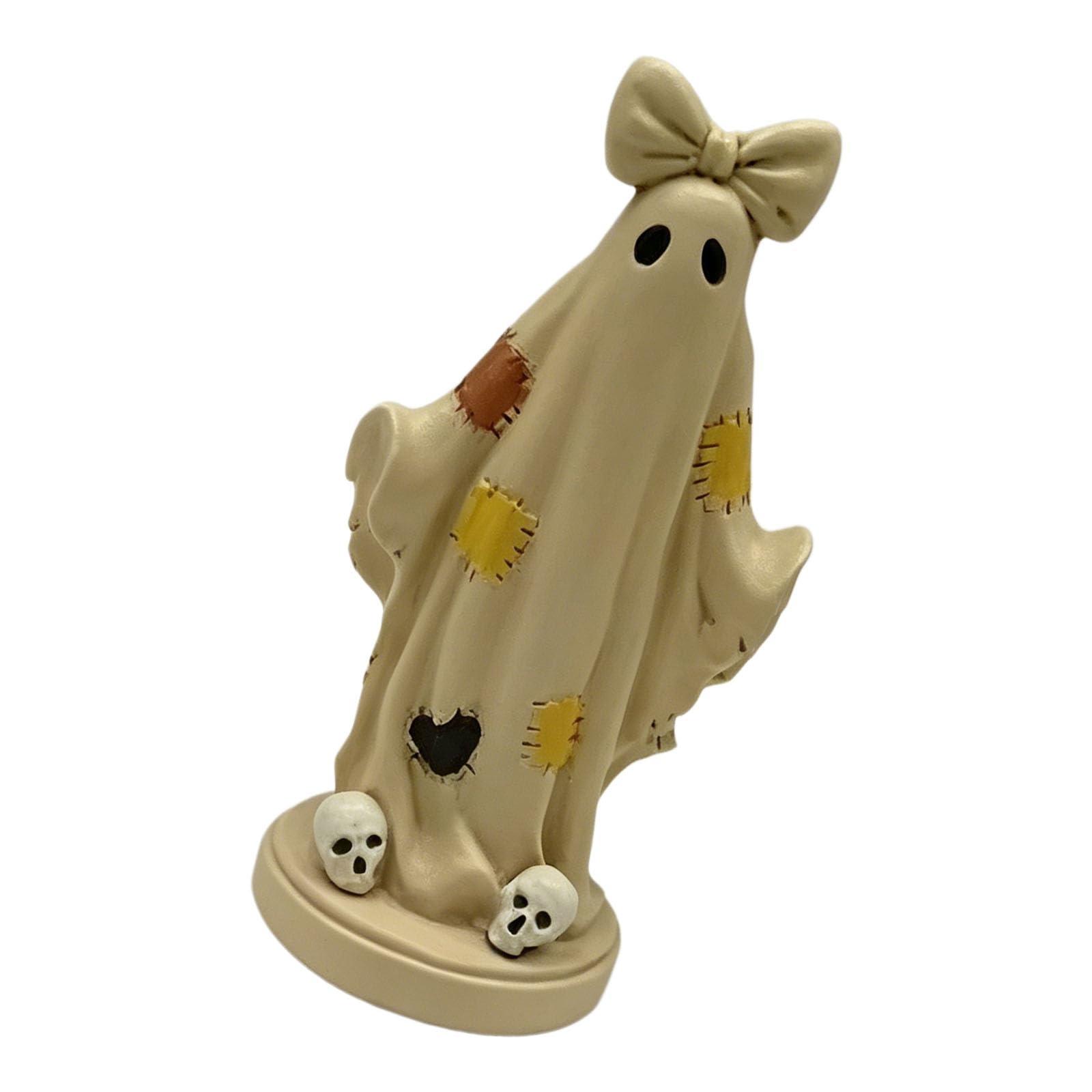 Halloween Shelf Decoration, Resin Figurine with Freestanding Base for Tabletop, Entryway, Desk or Party Centerpiece Display Holiday Home Accent Mantel Figurine Halloween Shelf Ornament Compact