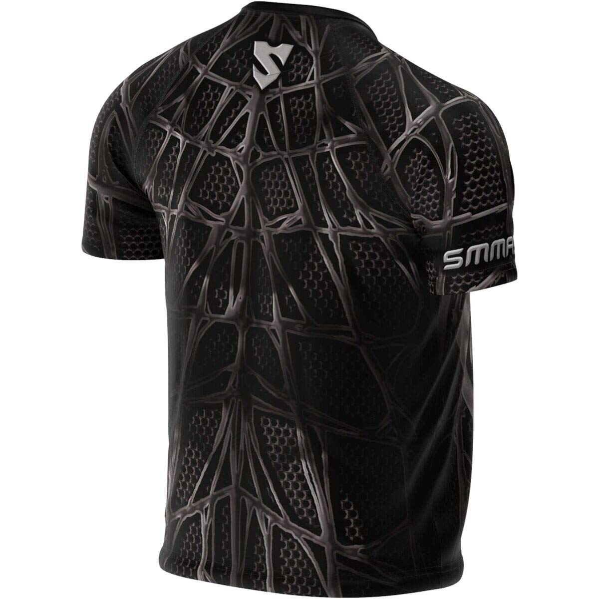 SMMASH Sportiva t-Shirt Uomo Manica Corta, Maglia Termica Uomo, Palestra, in Esecuzione, Traspirante e Leggero, Materiale Antibatterico, Prodotto nell'Unione Europea
