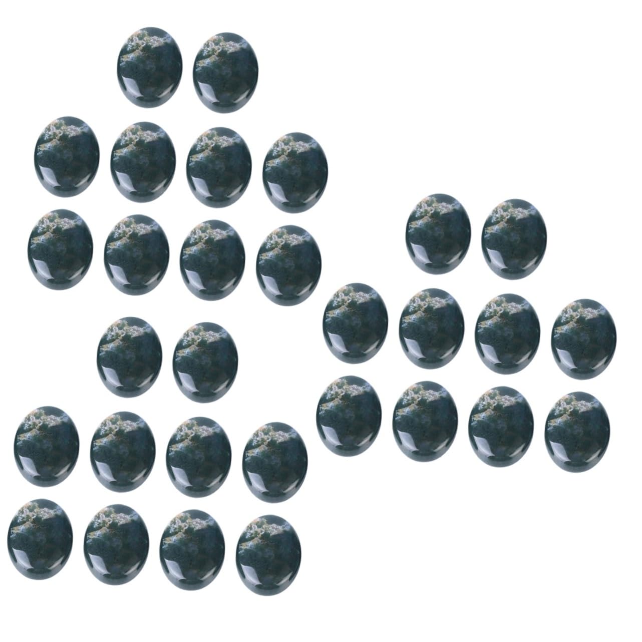 SHINEOFI Kit Per La Creazione Di Gioielli Con 3 Set Di Mini Gemme Ovali in Pietra Accessori Per Il Tempo Libero 10 Pezzi * 3