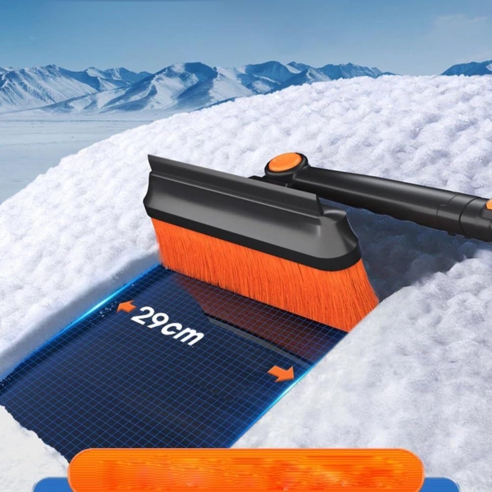 Rascador de hielo para coche Coches Pala De Nieve Desmontable Ventana De Cristal Limpiador De Nieve Expandible Nieve Raspador Cepillo Coche Invierno Herramienta De Limpieza Rascadores de hielo para co