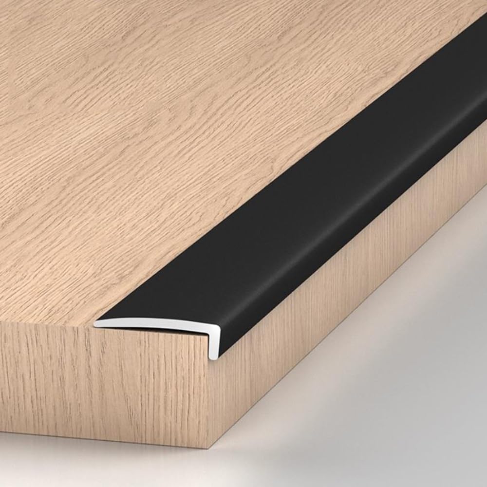 Antislip L-Shaped Stair Nose Molding, Anti-Slip Step Molding Strips, Stair Edge Protector for Corner Guard