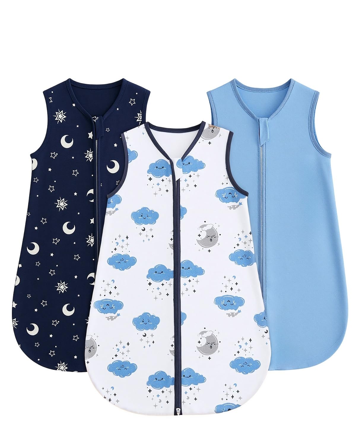 WYTbaby Baby Sleeping Bag, 0.5 Tog Cotton Sleep Sack, Baby Wearable Blanket for Newborn & Infant 6-12 Months