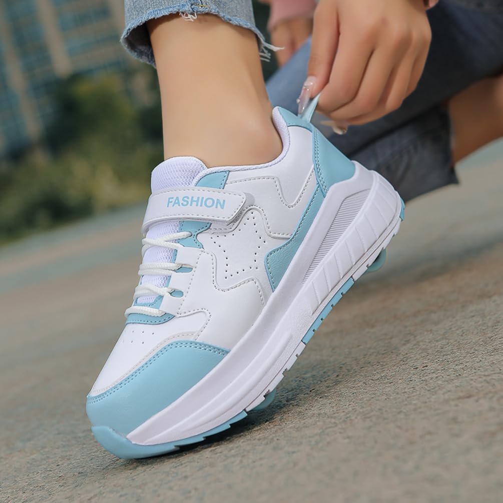 Dziewczęce buty na kółkach dla chłopców buty do deskorolki dla dzieci 2 w 1 wielofunkcyjne buty na rolkach buty na rolkach buty damskie, Rolka S3, 39 EU