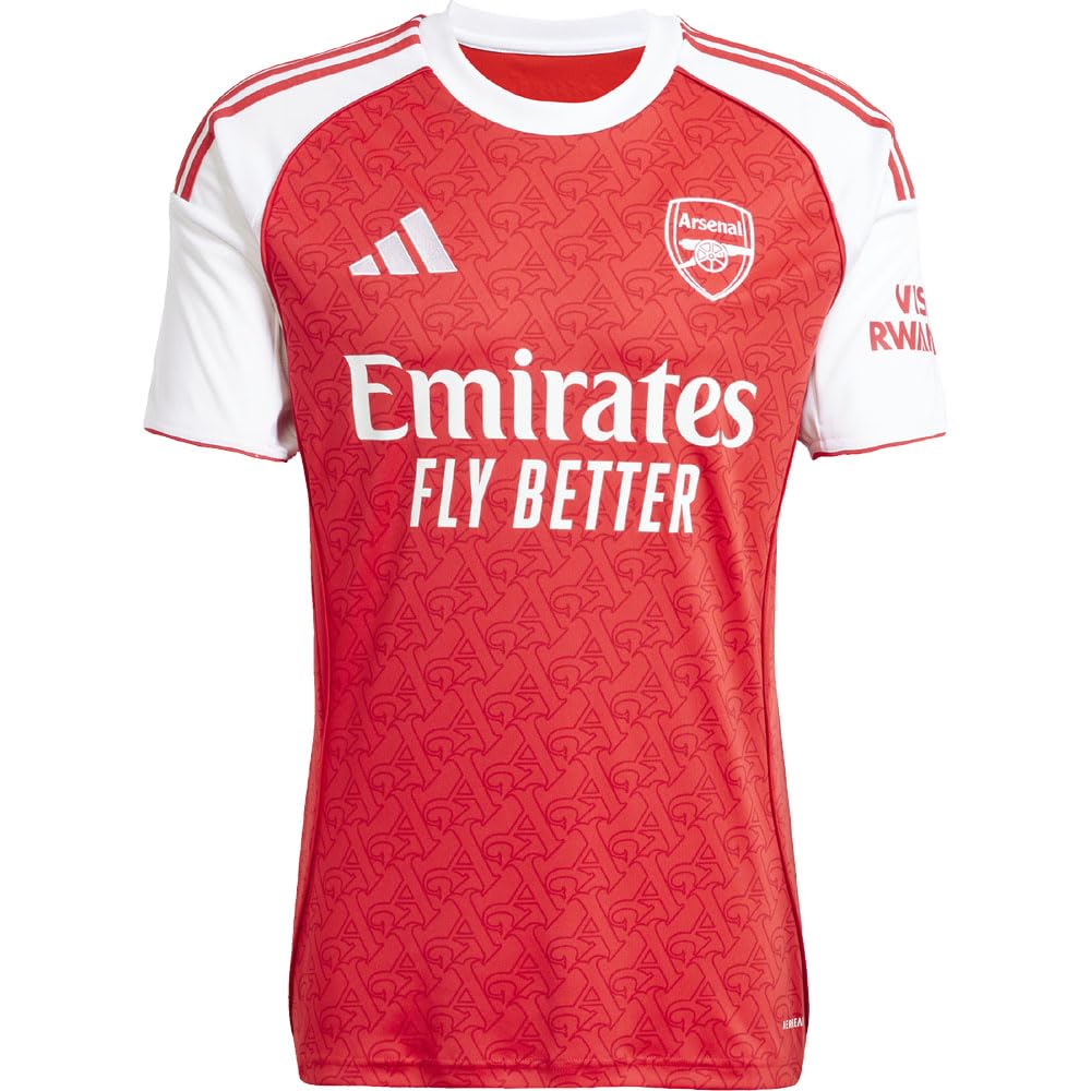 adidas Men's Arsenal 25/26 Home Jersey | JI9517, Better Scarlet/White, S, M, L, XL, 2XL