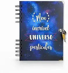 Diário com cadeado Sem Pauta