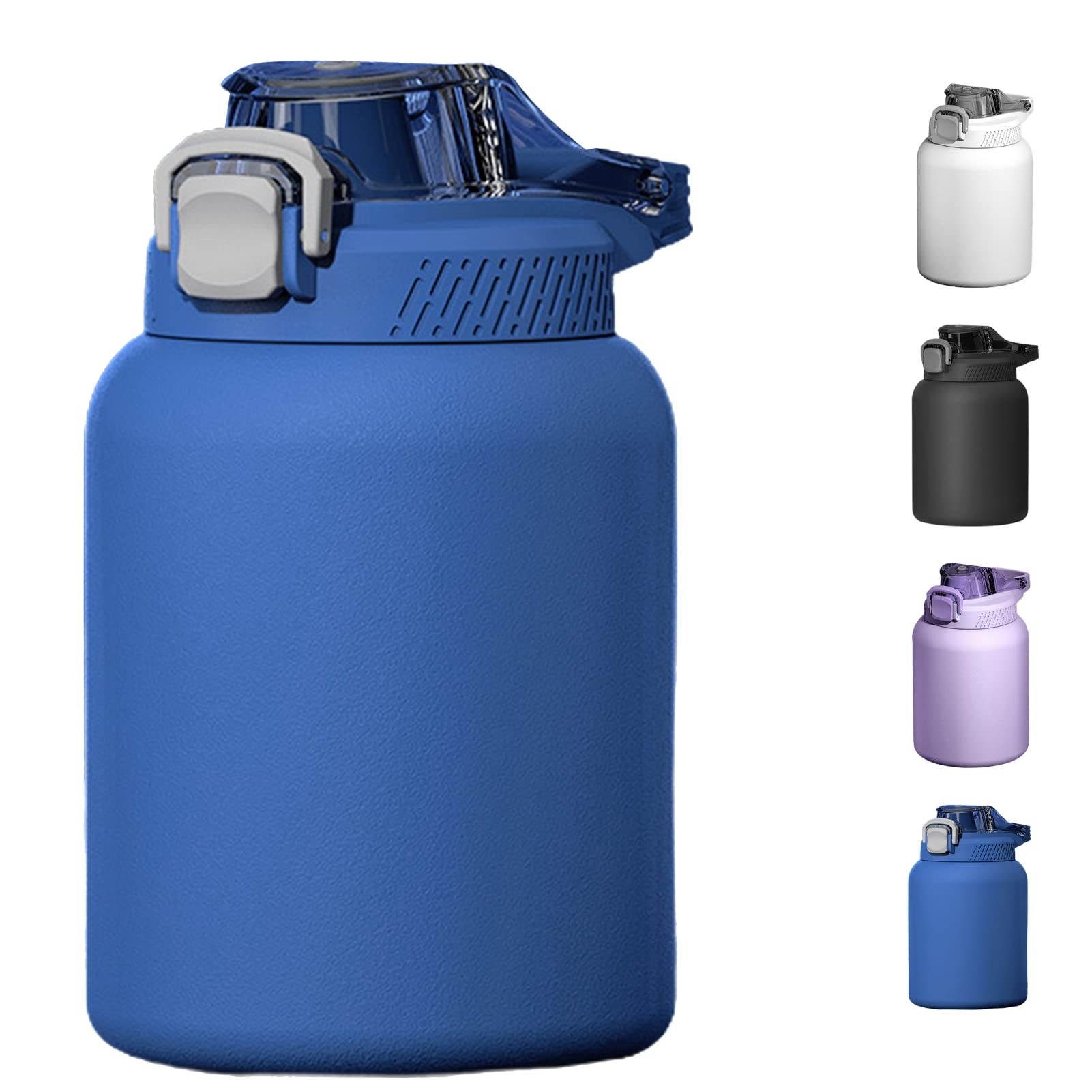 Fuel24 Duo Borraccia In Acciaio Inox 700ml - Doppio Coperchio Con Cannuccia E Beccuccio - Isolamento Sottovuoto 24h Freddo - 3