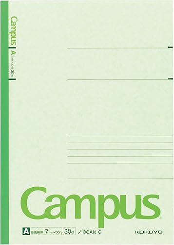 Miniatura 6 de Kokuyo Campus - Cuaderno a rayas de 028 pulgadas semi-B5 30 hojas paquete de 5 5 colores mejora de Japón N -3CANX5