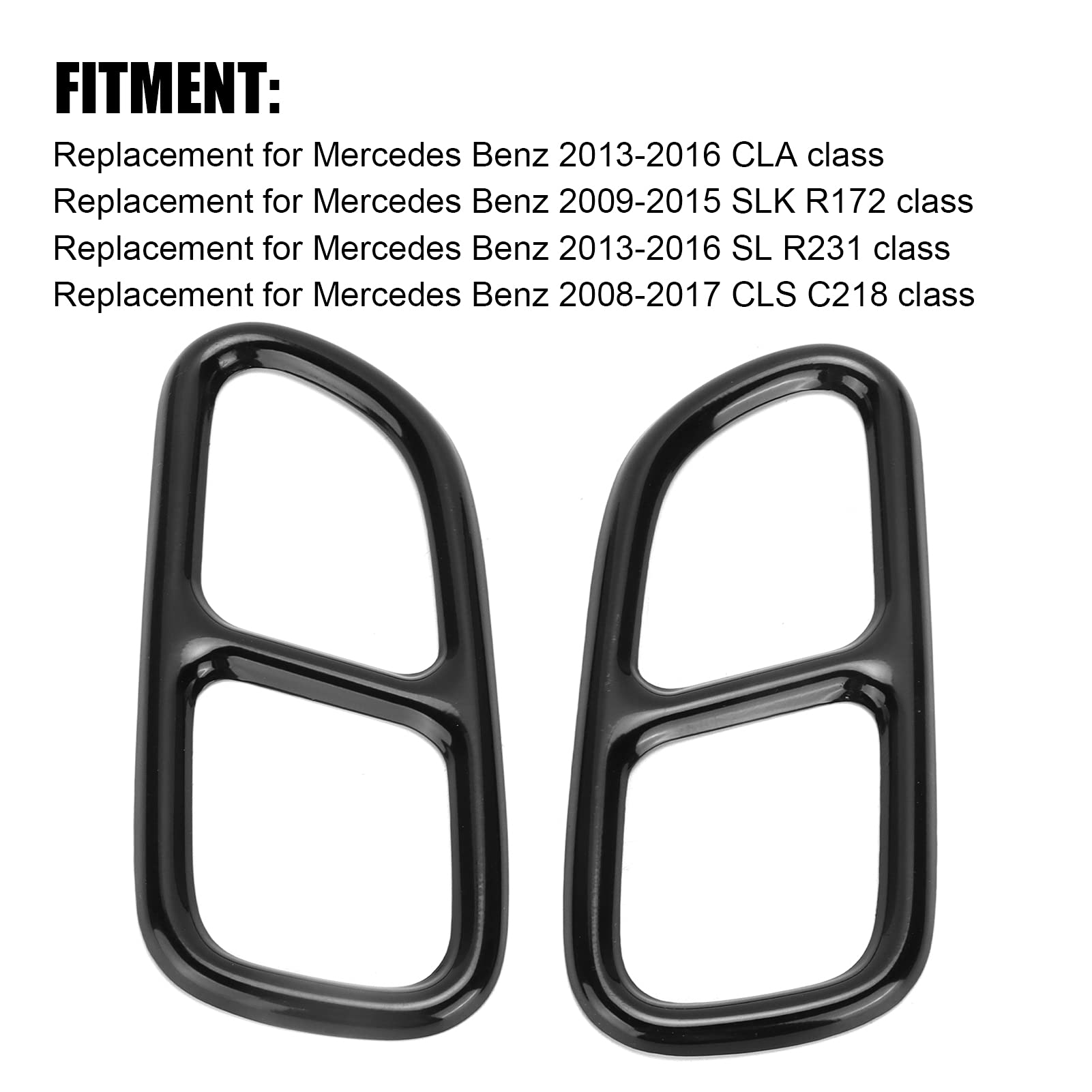 Auto staartdemper Auto-accessoires Staart Keel Cover Trim Uitlaat Tip
