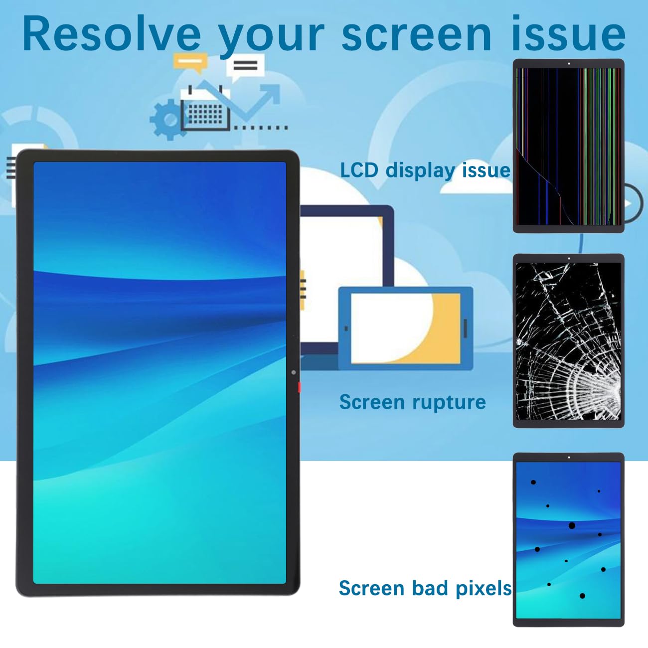 Écran LCD de rechange pour Lenovo Tab P11 Plus ZA940124SE