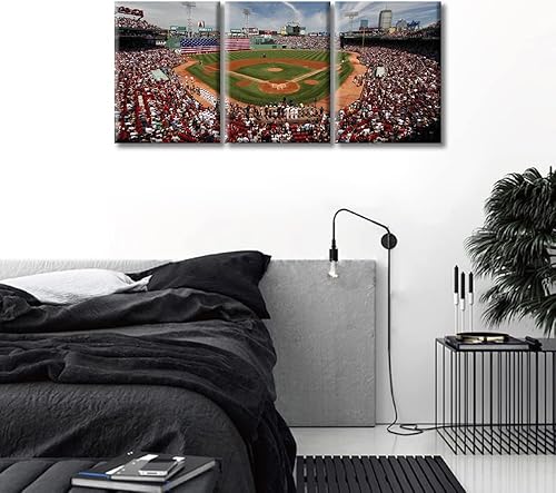 Miniatura 10 de TUMOVO Chicago Wrigley Field - Lienzo decorativo para pared, diseño de estadio de béisbol, arte de pared para dormitorio, arte de pared para sala de