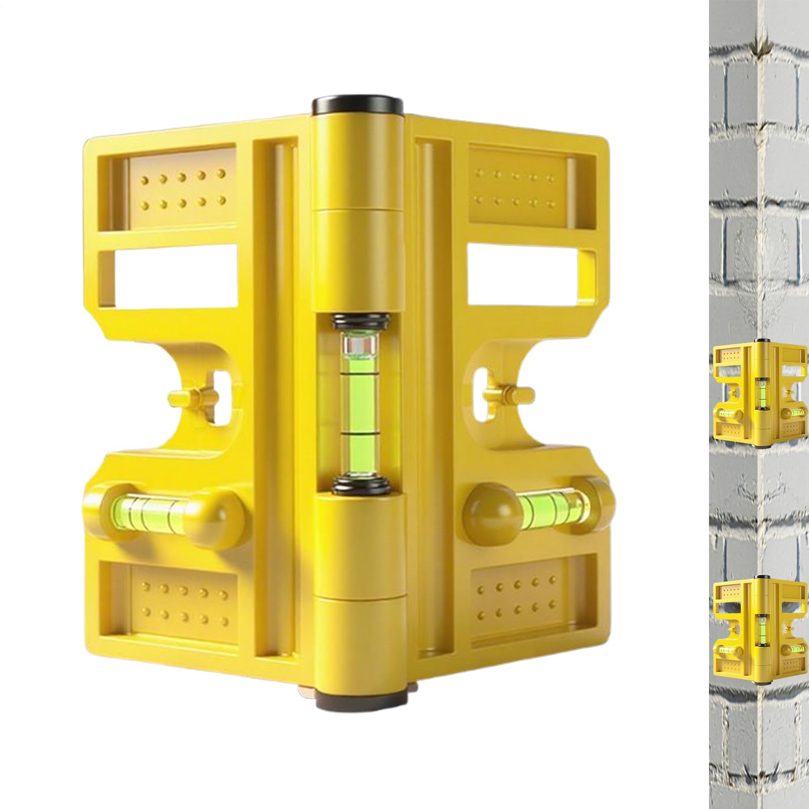 Fence Post Spirit Level, Magnetic Foldable and Adjustable Tool, Post Levelling Tool - For Door Installation Ceiling Construction Furniture Assembly Floor Repair Worktop Attachment