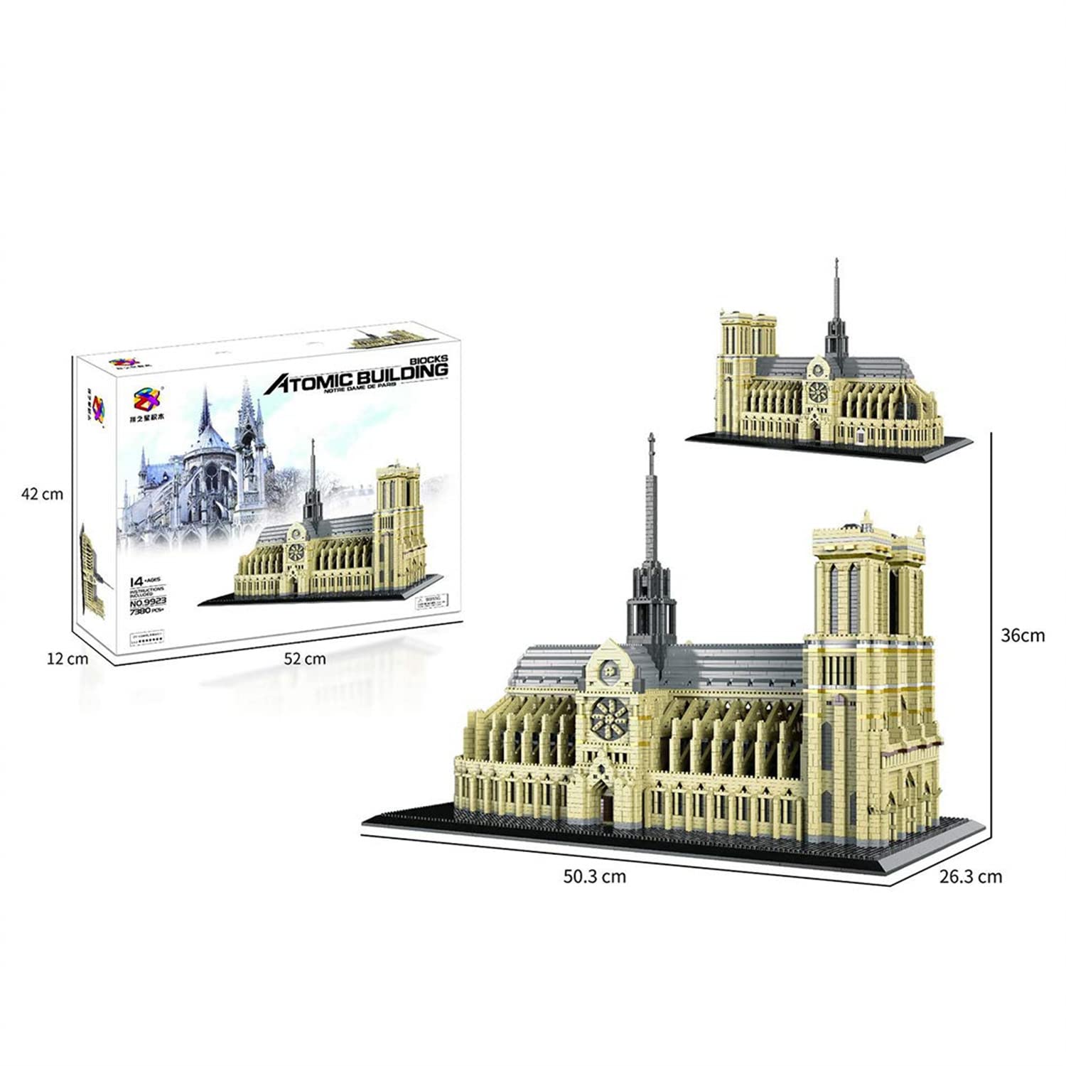 Amazon.co.jp: ノートルダム大聖堂の大聖堂のレンガモデルセット