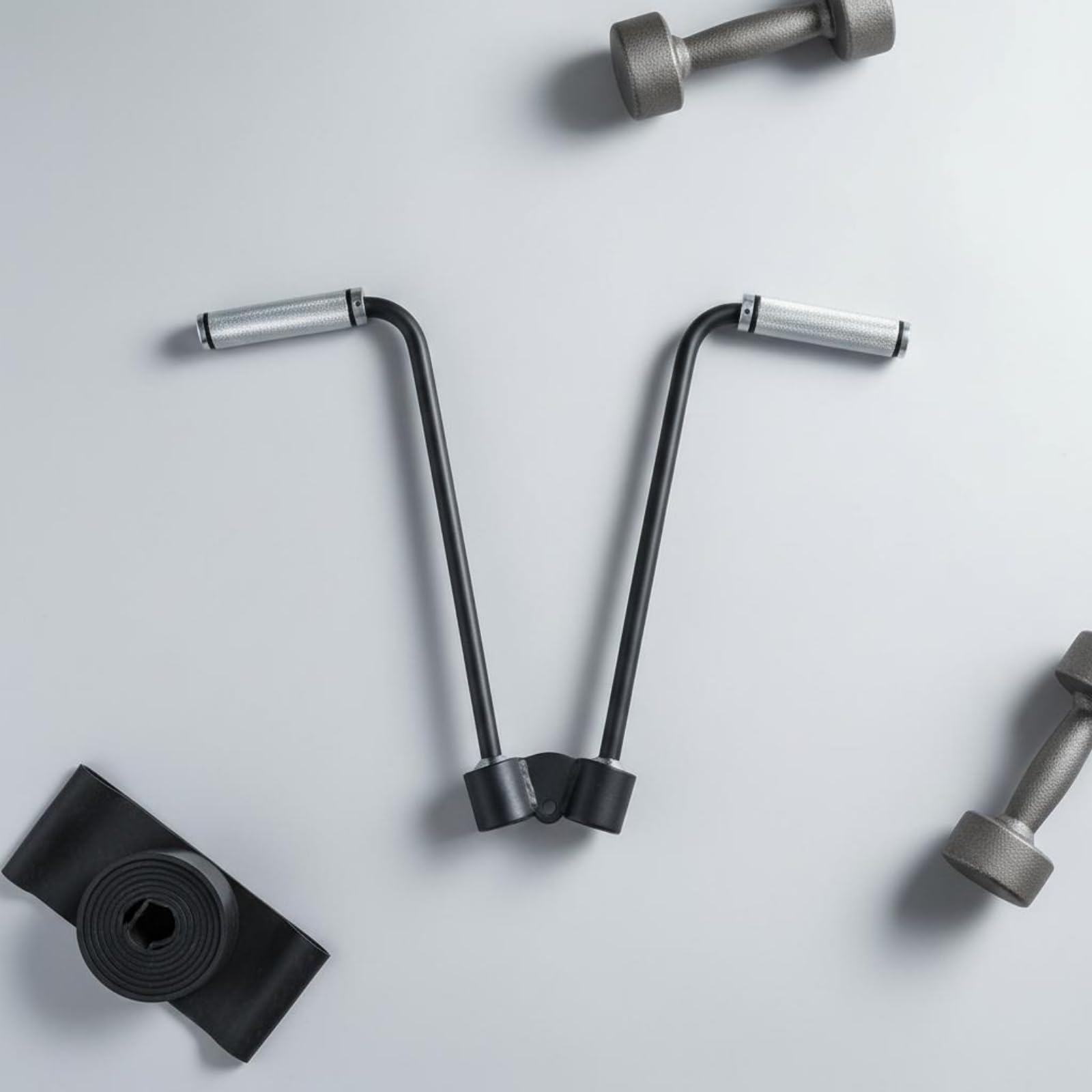Qianly Latzug Stange Fitness Griff Trizepsstange Kabelzugstange Kabelzuggriff Stabile für Trizepsdrücken Latzug Und Ruderzug mit Ruhigem Bewegungsablauf für, Neues Modell