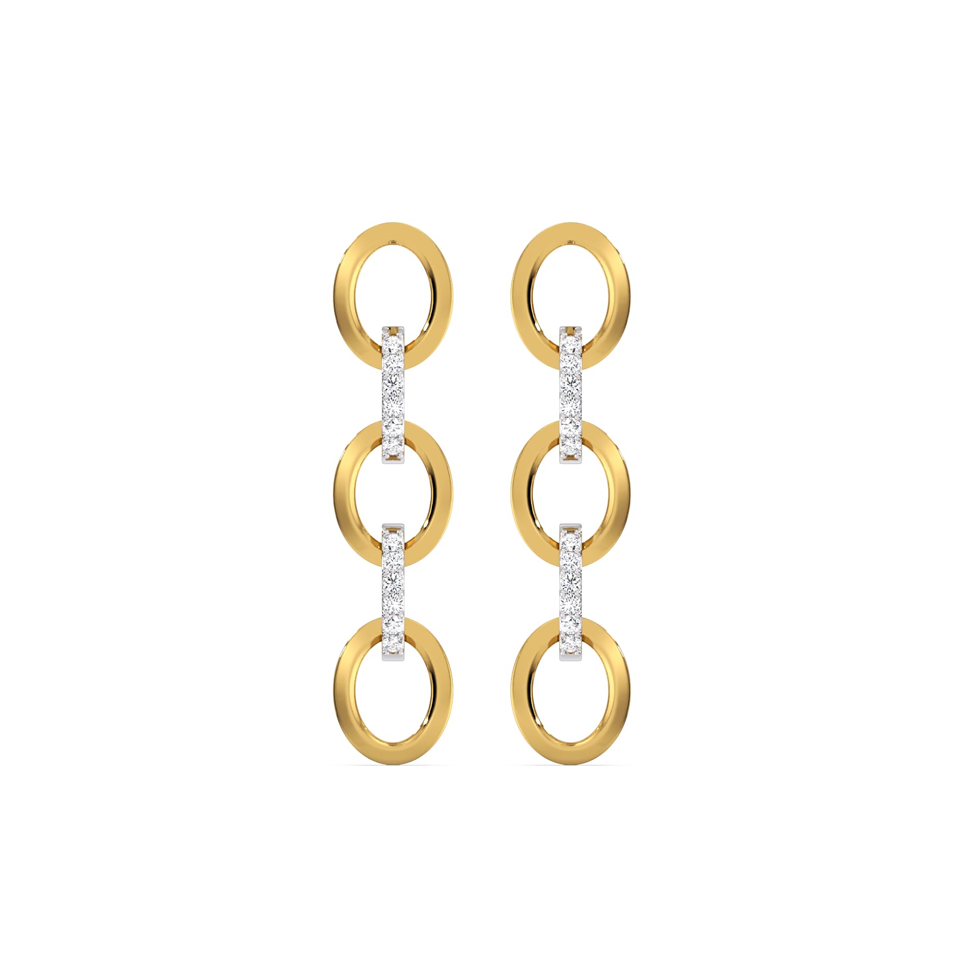 Link Chain Drop Earrings Hypoallergenic in 18kt Yellow Gold Vermeil on 925 Sterling Silver in Ready to Gift Jewelry Box-fine-jewelry-image-11
