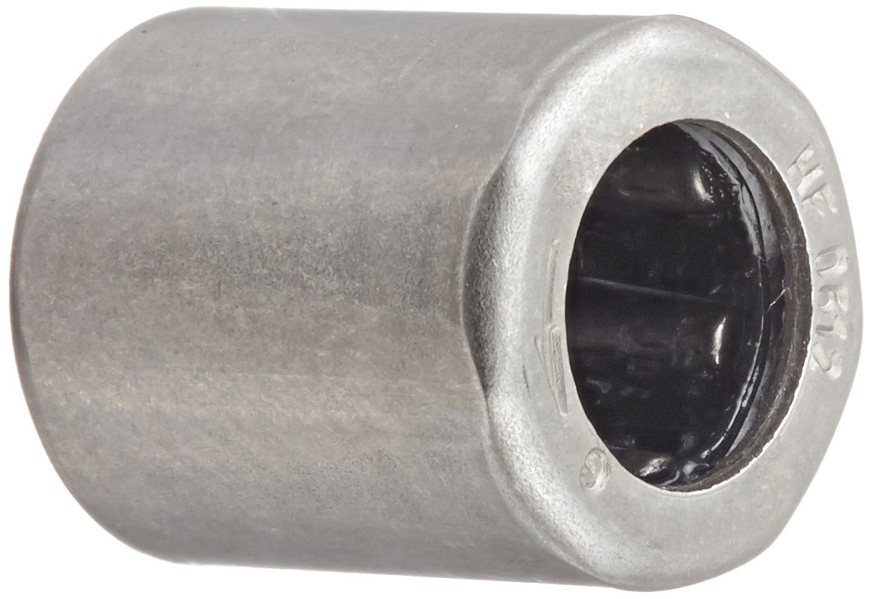 INA HF0612 Roller Clutch, Drawn Cup, Plastic, Open End, Metric, 6mm ID, 10mm OD, 12mm Width