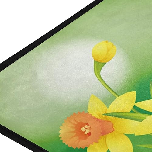 Miniatura 3 de Alfombras de cocina con diseño de dos ranas verdes, antideslizantes, suaves, alfombra de baño, alfombra para decoración del hogar, 39 x 20 pulgadas