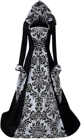 OIOLOYJM Renaissance Costume Women Medieval Sexy Plus Size Witch Vampire Gothic Halloween Costumes Woman 2025 Clothes Dresses