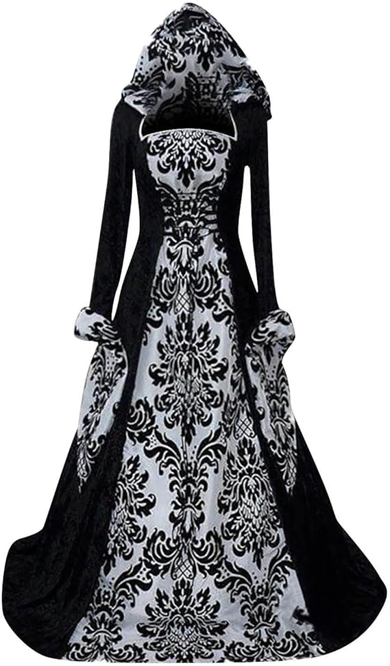 OIOLOYJM Renaissance Costume Women Medieval Sexy Plus Size Witch Vampire Gothic Halloween Costumes Woman 2025 Clothes Dresses