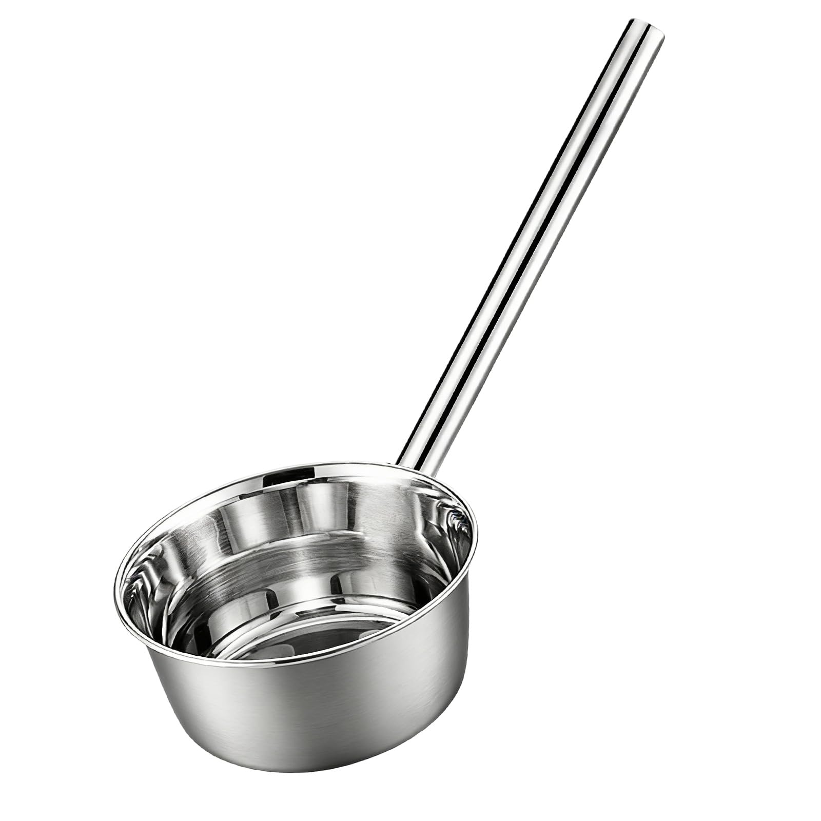 LUCKGONI Stainless Steel Long Handle Soup Ladle with Ergonomic Grip Water Spoon Kitchen Utensil For Commercial Use