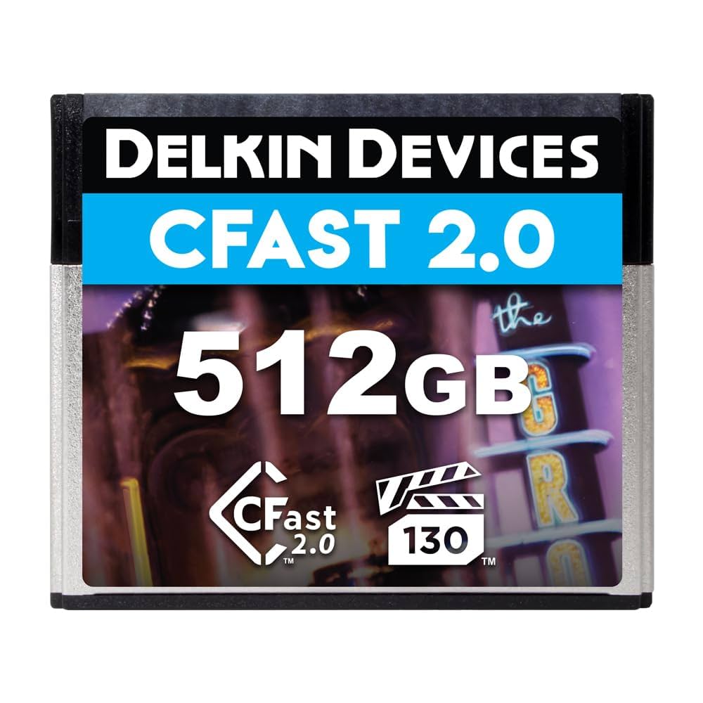 DELKIN DEVICES CFast 2.0 512GB ② Amazon.com: Delkin Devices CFast Card 2.0 VPG130 (512GB
