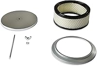 Vista 2 de Mr. Gasket 1485 Filtro de aire - 6-1/2 pulgadas de diámetro, 2-7/16 pulgadas de alto - Cromo