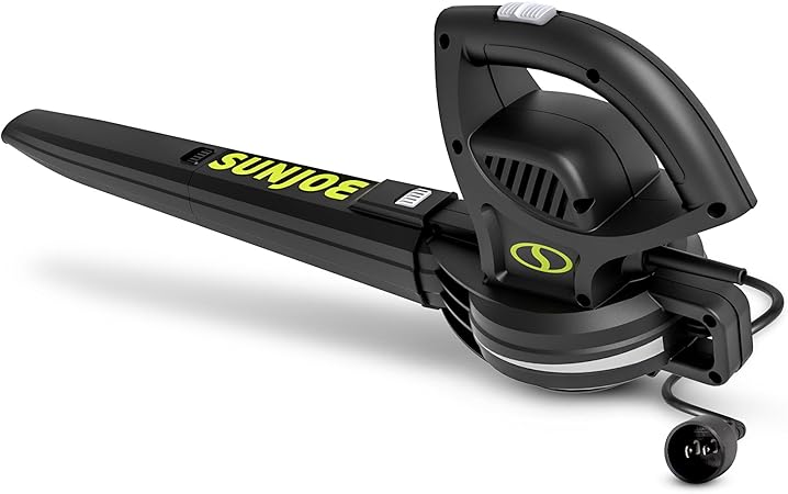 Corded Electric Leaf Blower Machine 155 MPH 260 CFM 6 Amp Motor Black Portable.