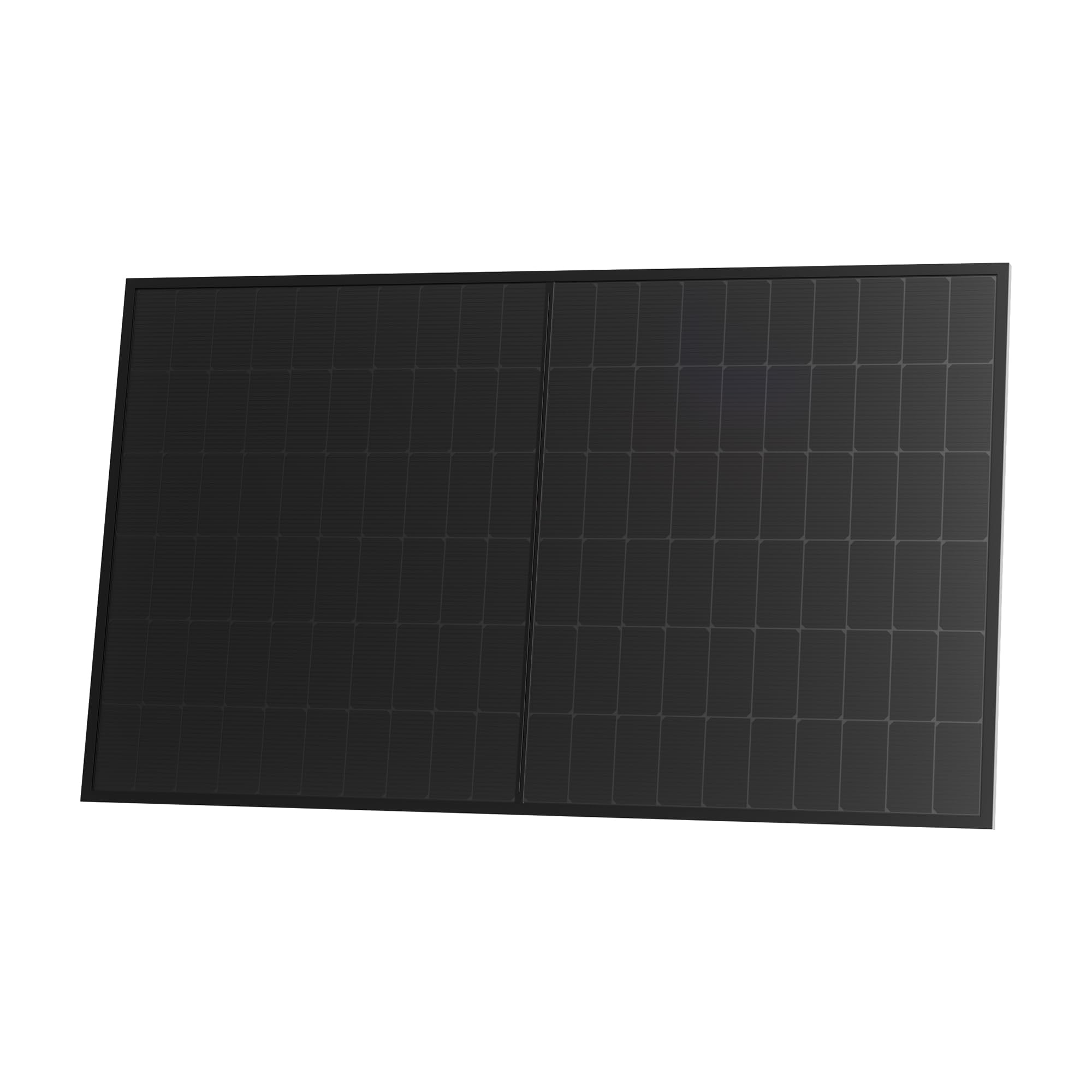 Powerness® 500Wp Solarmodul Full Black, TOPCon bifazial Glas-Glas PV Modul, N-Type Doppelglas Solarpanel mit 0–5W positiver Leistungstoleranz für Balkonkraftwerk, 0% MwSt. (1 Stk)
