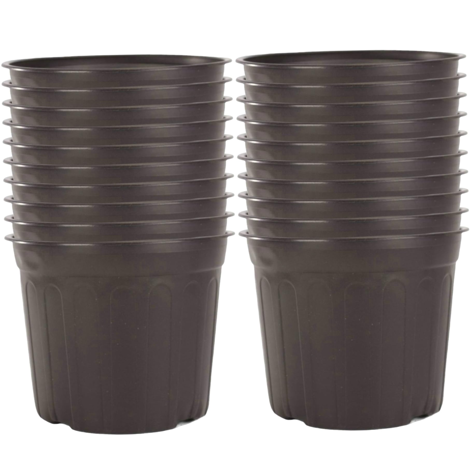 PithCogent Nursery Pots for Plants|20PCS Plastic Pots for Plants 1 Gallon Thickened Nursery with Drainage Hole Anti-Fall & Anti-Compression Garden for Seedlings & Transplanting