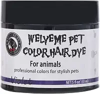 Tintura de pelo de cachorro, tintura permanente de pelos para animais de estimação, tintura profissional segura para cães, cor brilhante para cães e cavalos (violeta-2)