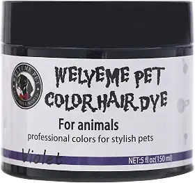 Tintura de pelo de cachorro, tintura permanente de pelos para animais de estimação, tintura profissional segura para cães, cor brilhante para cães e cavalos (violeta-2)