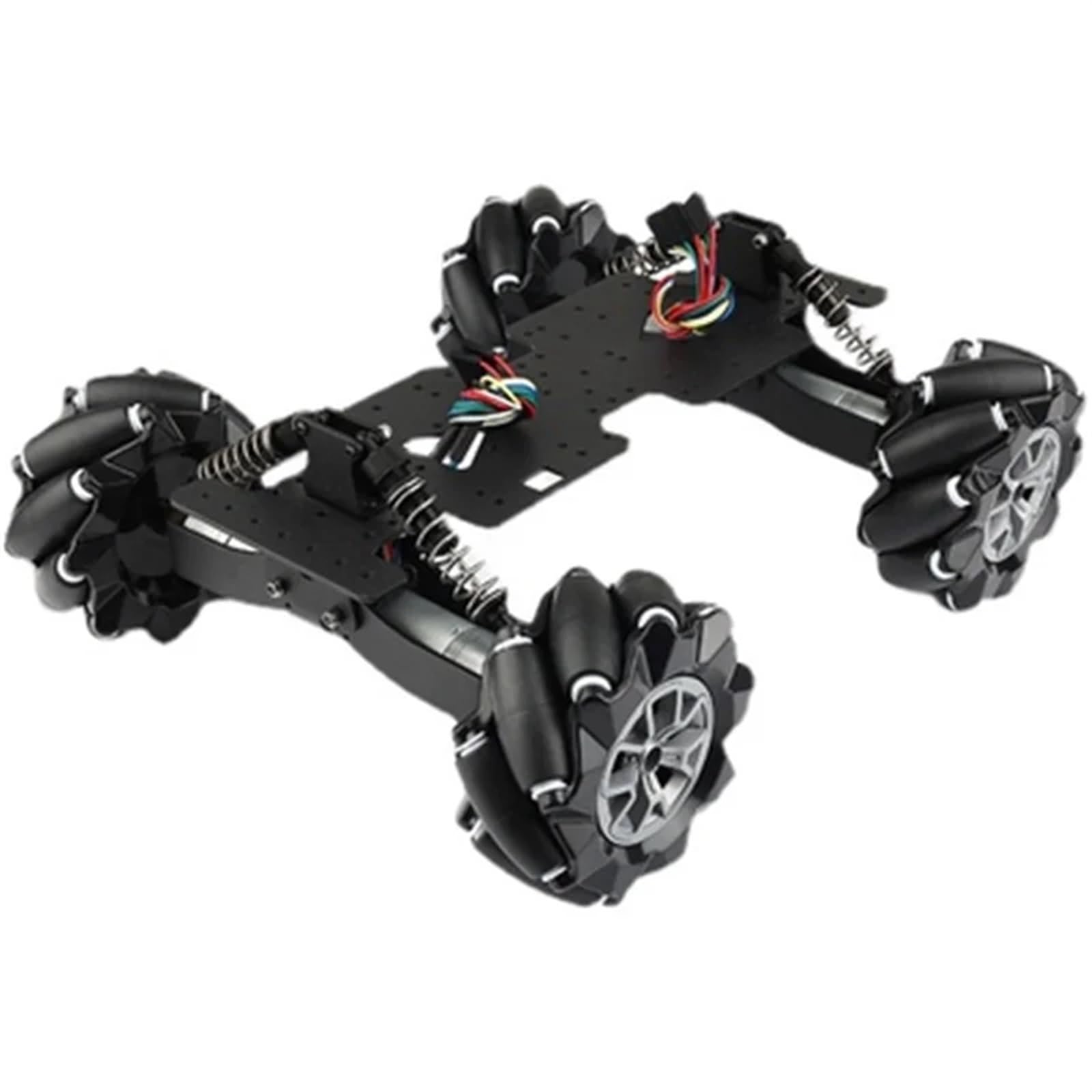 Kit de Chasis de Coche Robot de Rueda omnidireccional Mecanum for suspensión Ajustable Arduino sin Montar