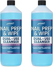 Lucemill Nail Prep & Wipe Cleanser I 2 x 1 Litre | Professional Solution for Gel Polish & Acrylics | Removes Sticky Residue After Curing