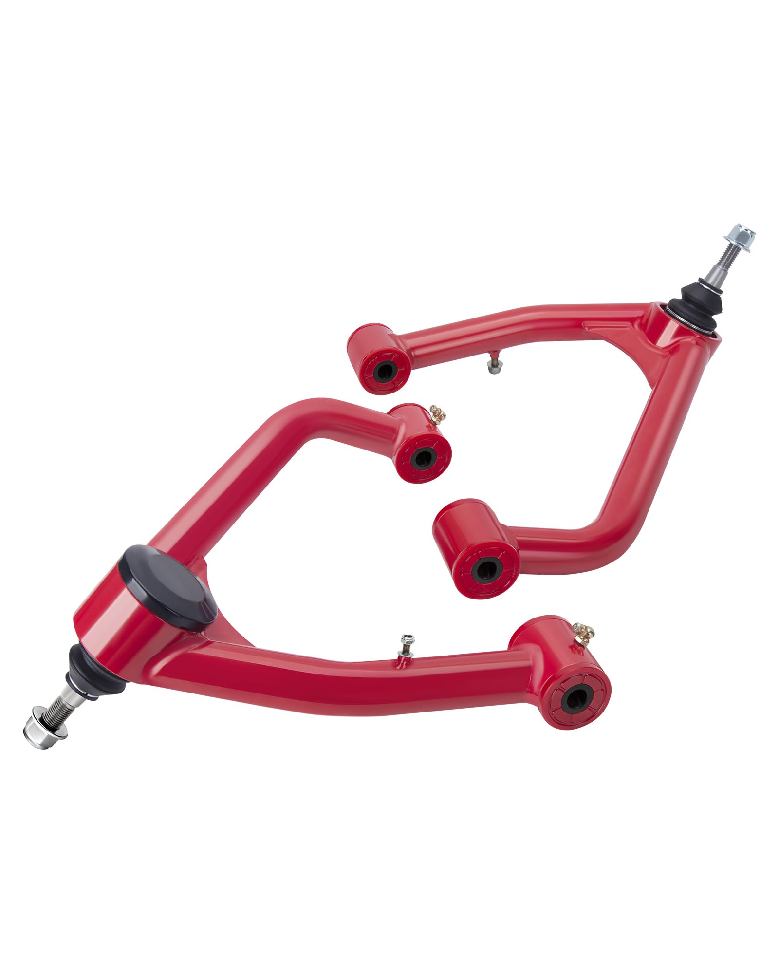 Upper Control Arms For 2-4 Inch Lift Fit 2007-2018 Chevy Silverado 1500 GMC Sierra 1500, Red Adjustable Suspension Control Arms with Ball Joint For Chevy Tahoe GMC Yukon,Connects to the Wheel Assembly