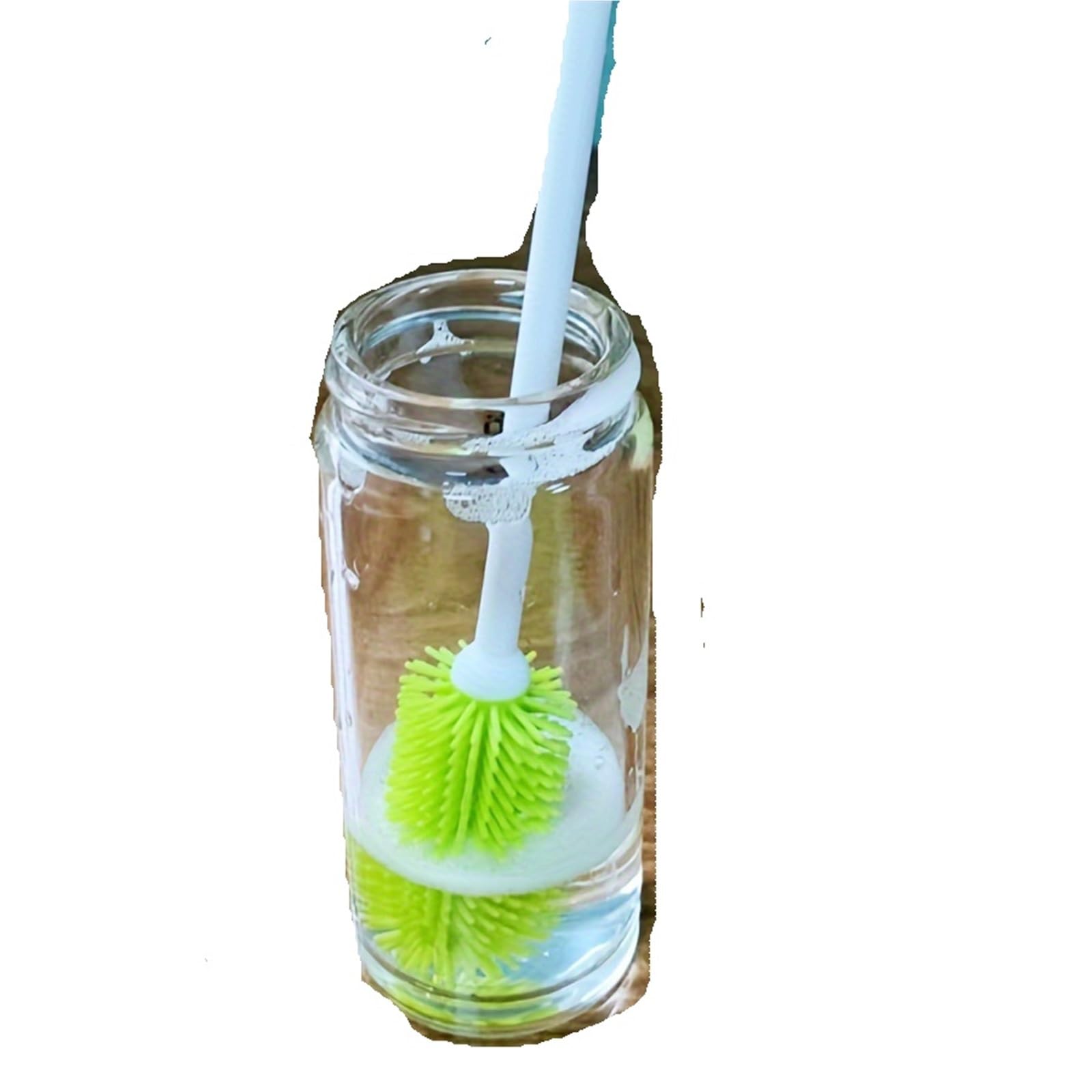 Flaschenbürste 1 STÜCK Tassenbürste Flaschenbürste Silikon Flaschenbürste Isolierte Tassenflaschen-Reinigungsbürste für die Küche(Green)