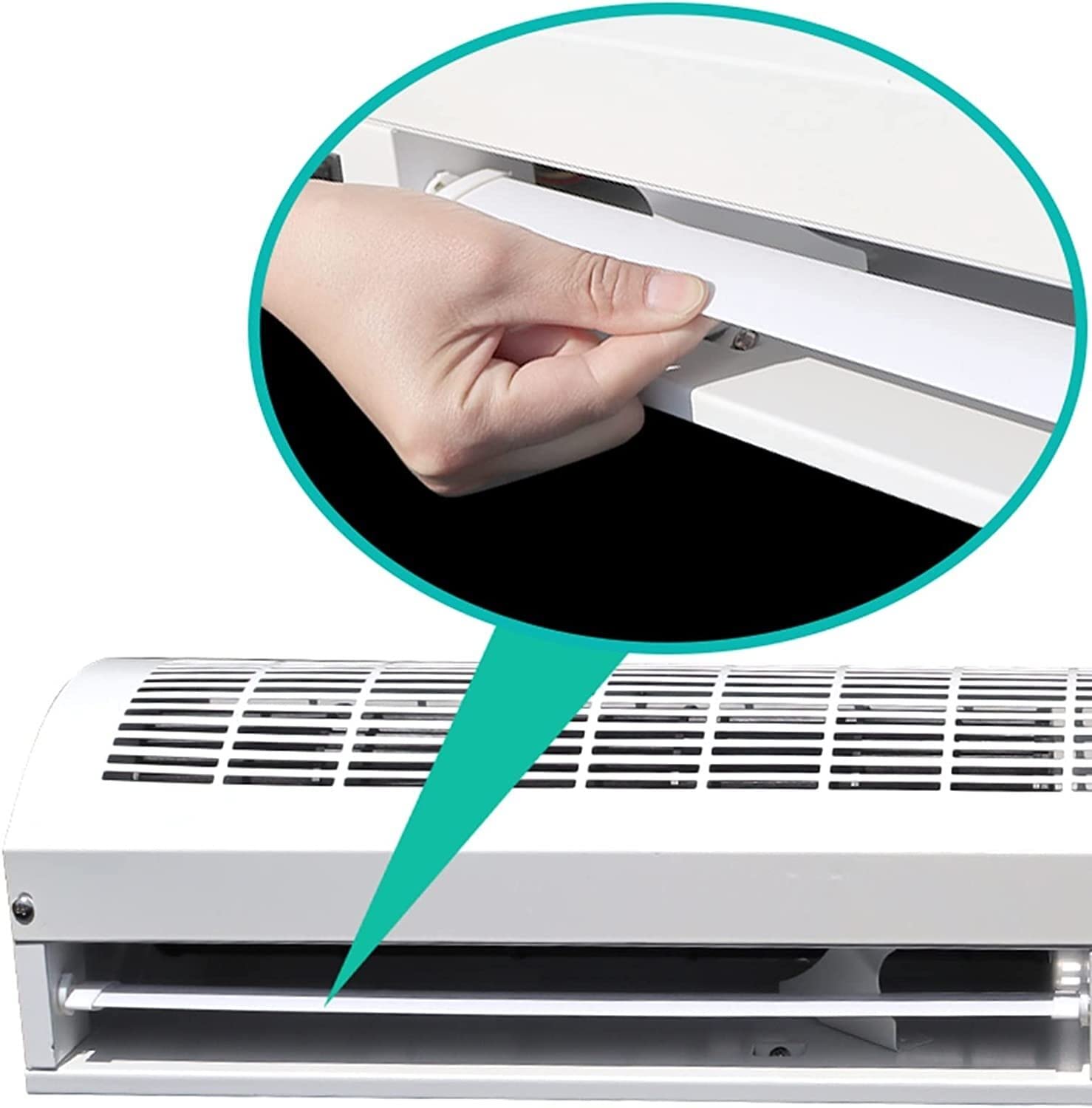 Qunine HXRWC Cortina de aire con control remoto para puerta de tienda Máquina de cortina