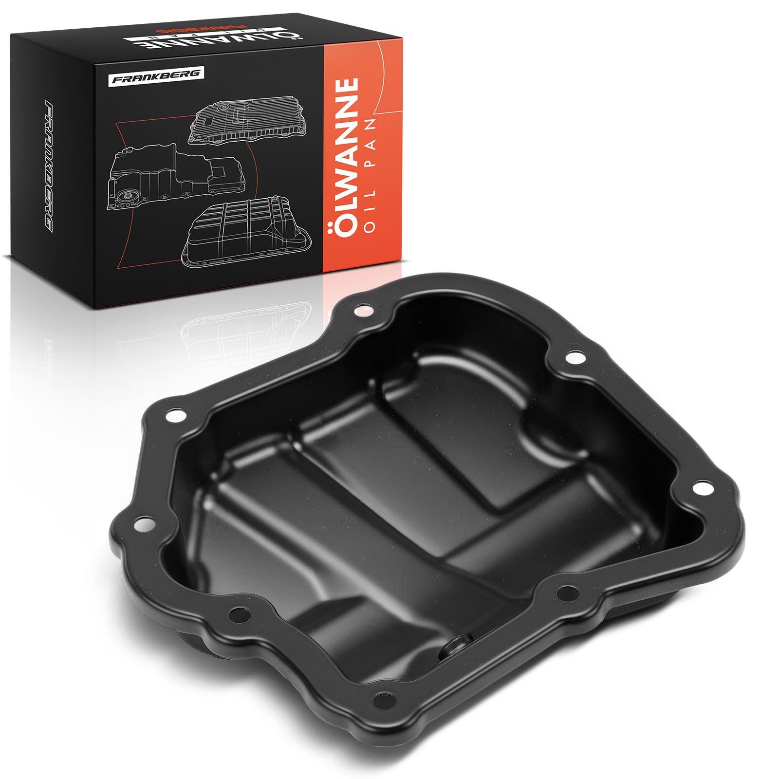Frankberg Coppa dell'olio coppa dell'olio motore benzina 111103404R | Compatibile con: Dokker Express Box/MPV, S.a.n.d.e.r.o/Stepway II B8, C.a.p.t.u.r I H5 J5