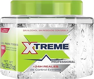 Wet Line Xtreme Professional Mexican Hair Styling Gel Clear Cap 35.27 oz / 1 kg with Aloe (directions and ingredients in S...