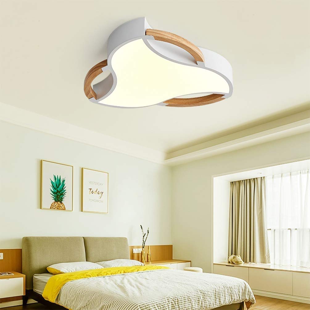 Lampa wisząca,Nowoczesna sztuka drewna kutego żelaza akrylowa lampa sufitowa oświetleniowa, nordycka kreatywna lampa sufitowa LED, europejski styl salon sypialnia gabinet lampa sufitowa