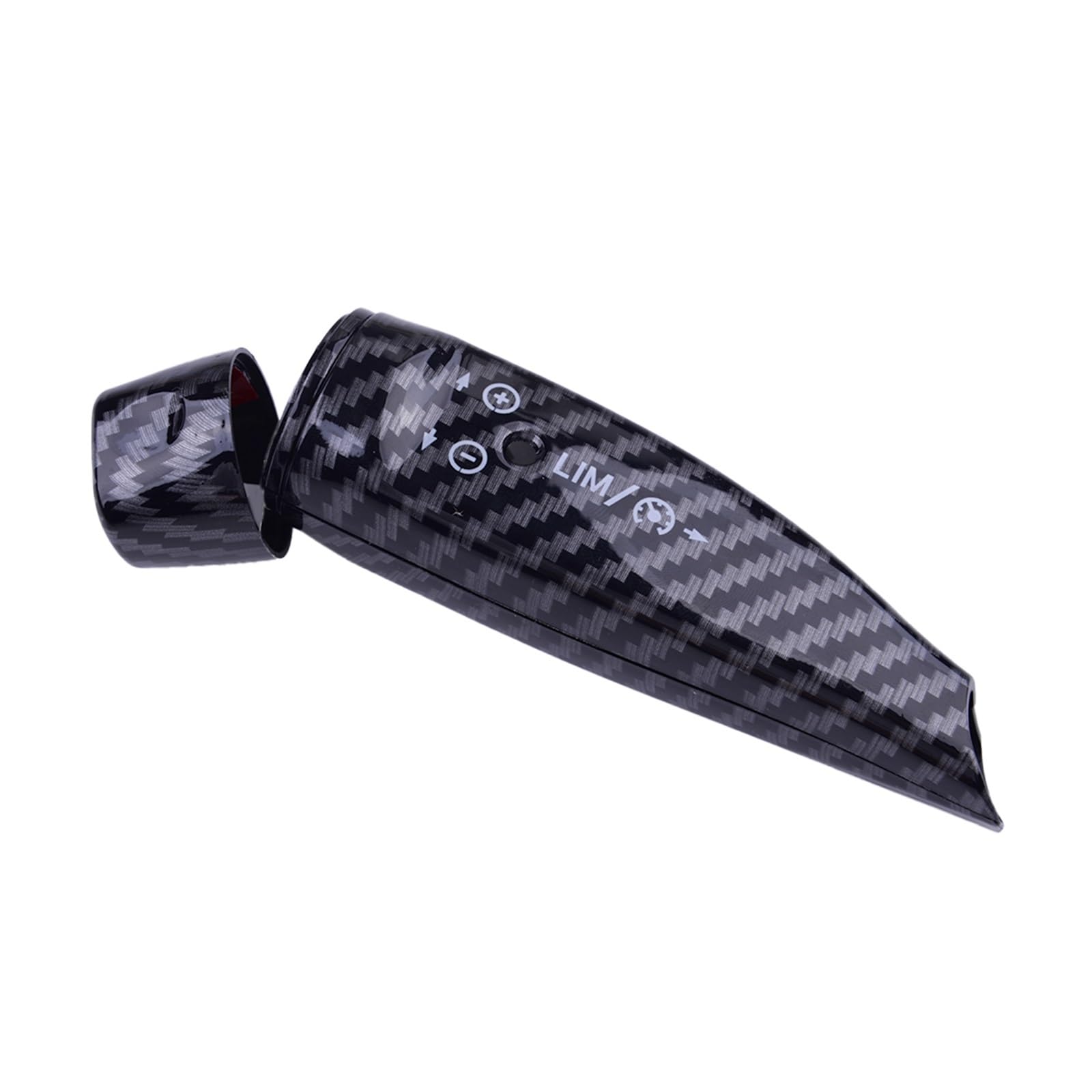 HIKNNE Qizm 1 Set Wiper Gear Cruise Lever Cover Trim Fit for Mercedes Benz GLC GLA C E Class W205 W213 Black Carbon Fiber Texture Style ABS