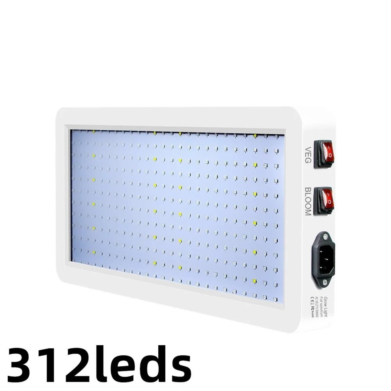 Grow Light, 1000W/2000W LED Full Spectrum LED Growing Light IP65 Lampadine for piante Lampada idroponica Lampade for serre Illuminazione for la crescita dei fiori(312 leds)